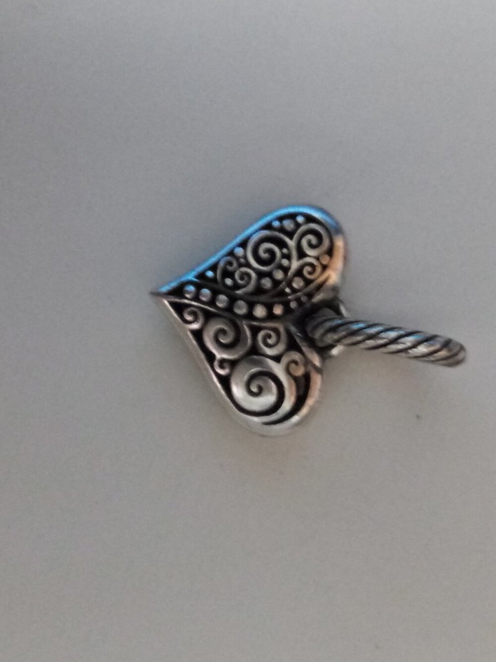 Brighton  silver heart charm pendant - Picture 2 of 3